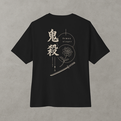 Demon Slayer Inspired Oversized Boxy Tee