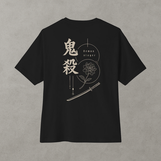 Demon Slayer Inspired Oversized Boxy Tee